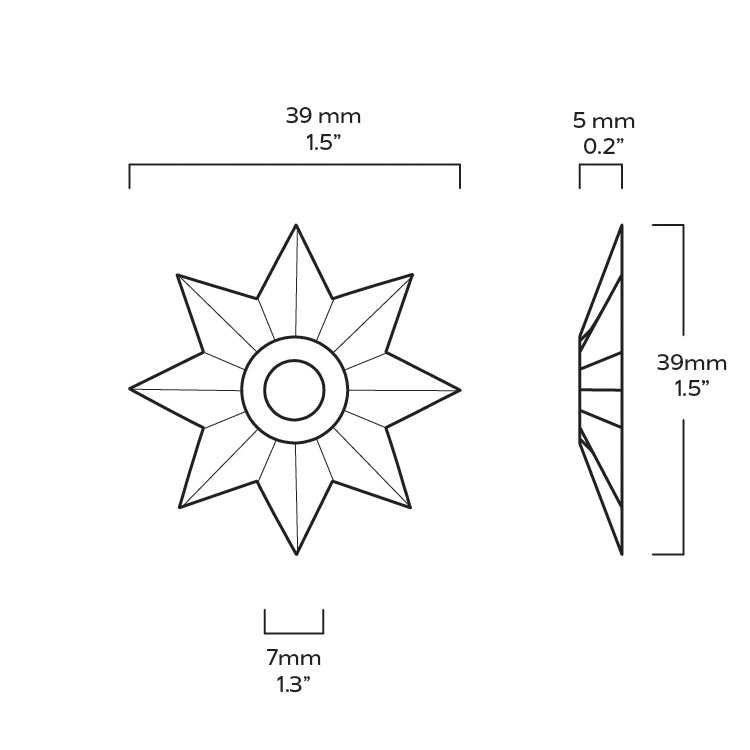 Plank Hardware Cabinetry CECELIA Backplate - Unlacquered Brass
