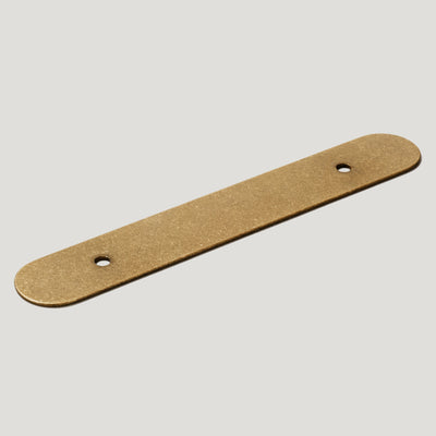 Plank Hardware Cabinetry COHEN Handle Backplate - Aged Brass