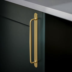 Plank Hardware Cabinetry COHEN Handle Backplate - Brass