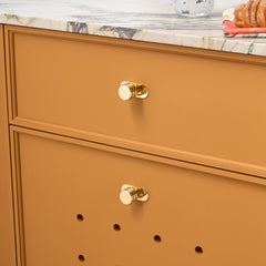 Plank Hardware Cabinetry COHEN Handle Backplate - Unlacquered Brass