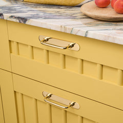 Plank Hardware Cabinetry COHEN Handle Backplate - Unlacquered Brass