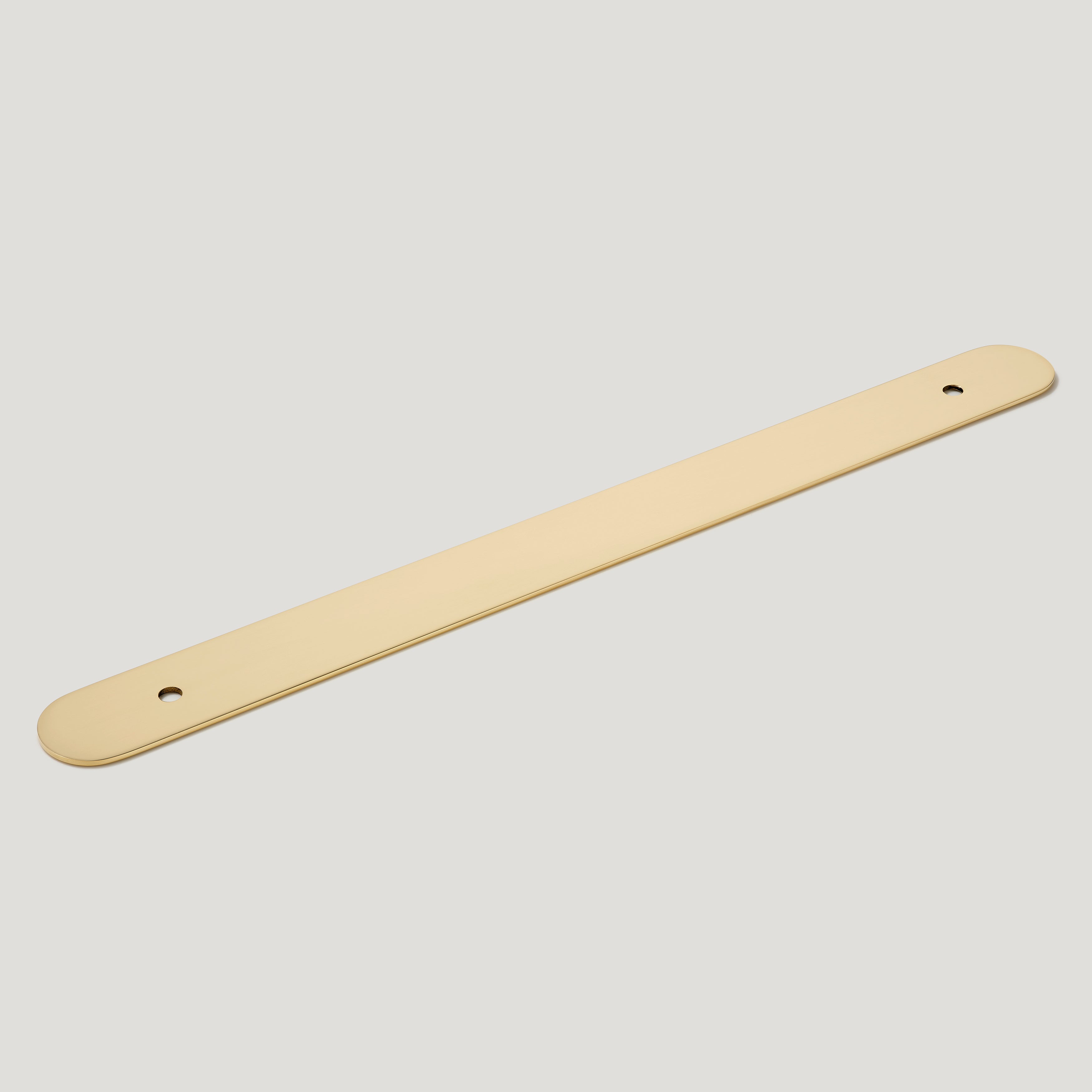 Plank Hardware Cabinetry 280mm (220mm CC) COHEN Handle Backplate - Unlacquered Brass