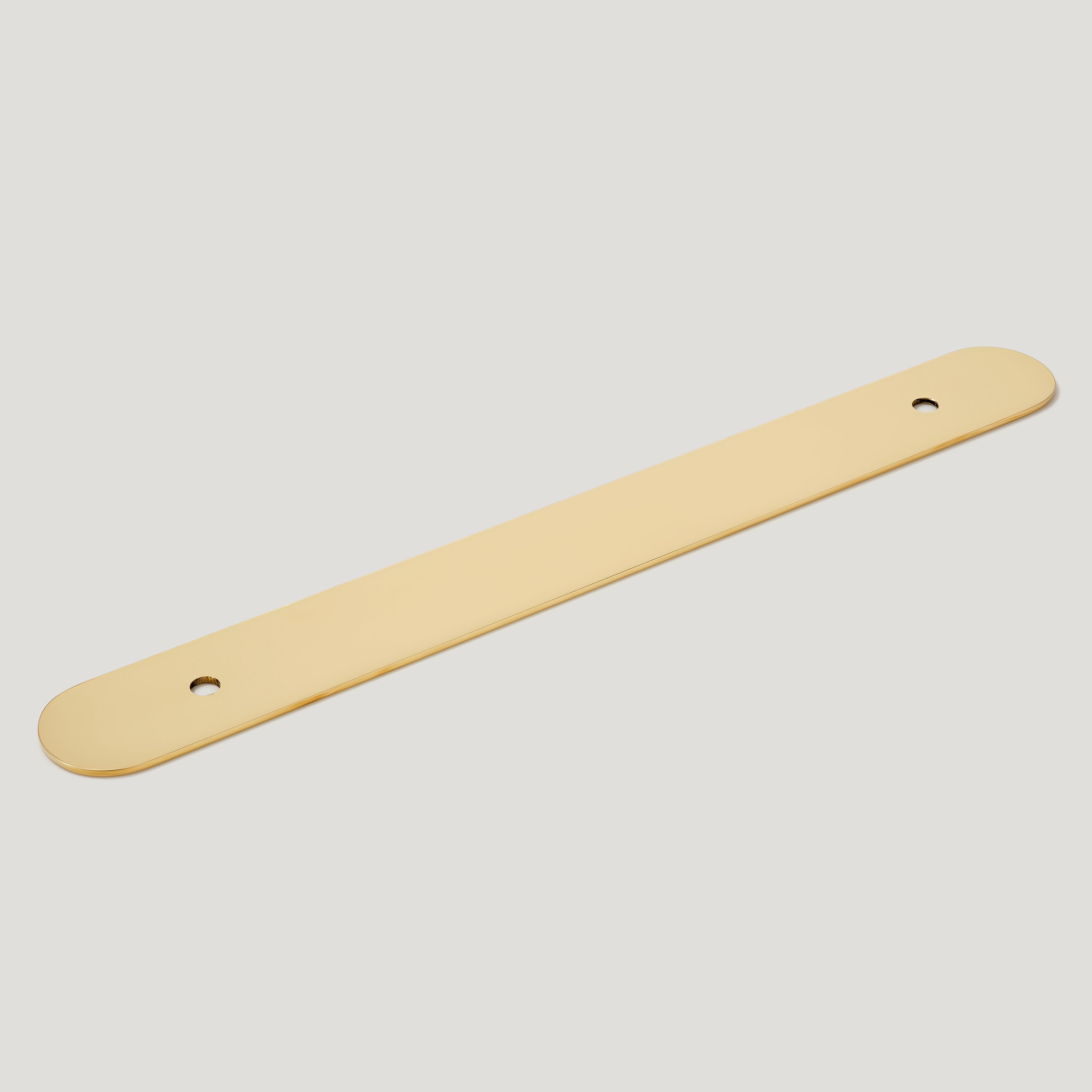 Plank Hardware Cabinetry 220mm (160mm CC) COHEN Handle Backplate - Unlacquered Brass