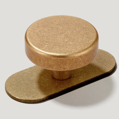 Plank Hardware Cabinetry 60mm COHEN Knob Backplate - Aged Brass