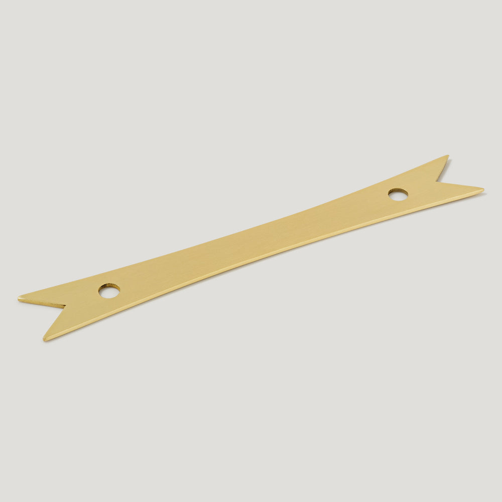 ELIZA Ribbon Handle Backplate - Brass