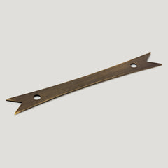 Plank Hardware Cabinetry 145mm (96mm CC) ELIZA Ribbon Handle Backplate - Antique Brass