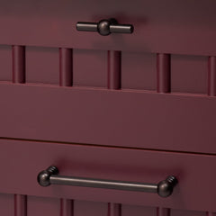 Plank Hardware Cabinetry ESBEN D Bar Handle - Blackened Bronze