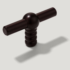 Plank Hardware Cabinetry ESBEN Single T Handle - Blackened Bronze