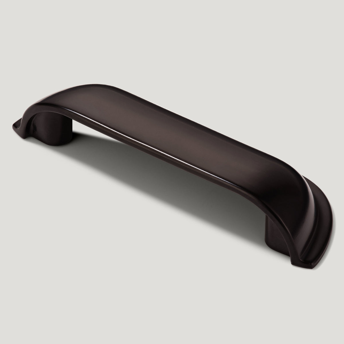 Plank Hardware Cabinetry 102mm (76mm CC) GRAYSON Cup Pull - Blackened Bronze