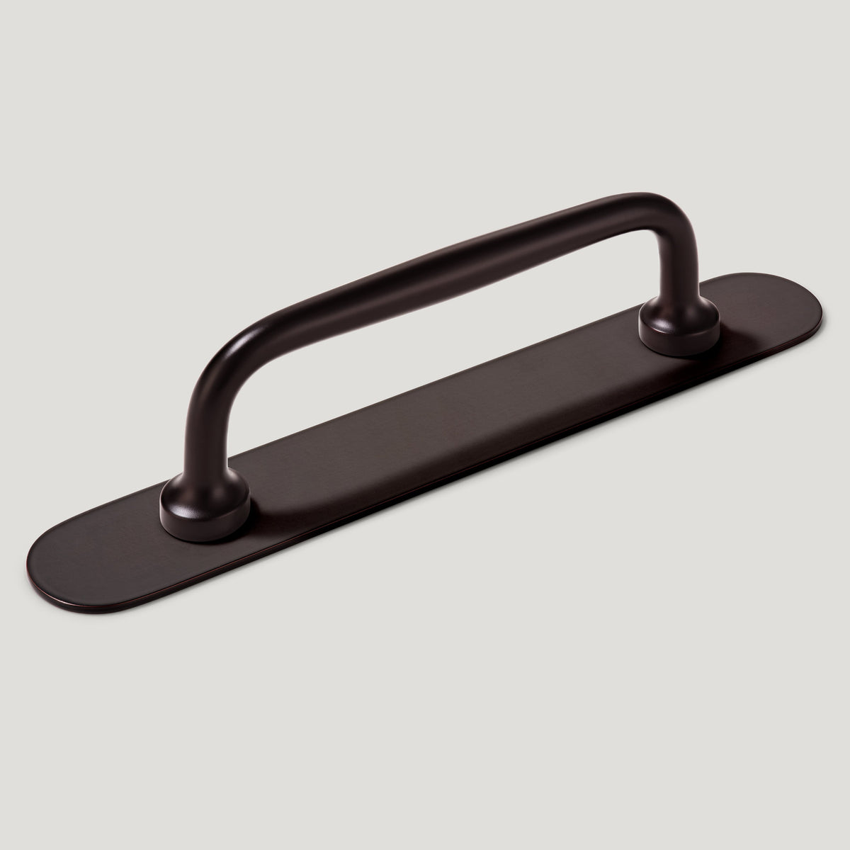 Plank Hardware Cabinetry 111mm (96mm CC) / With Backplate GRAYSON Handle - Blackened Bronze
