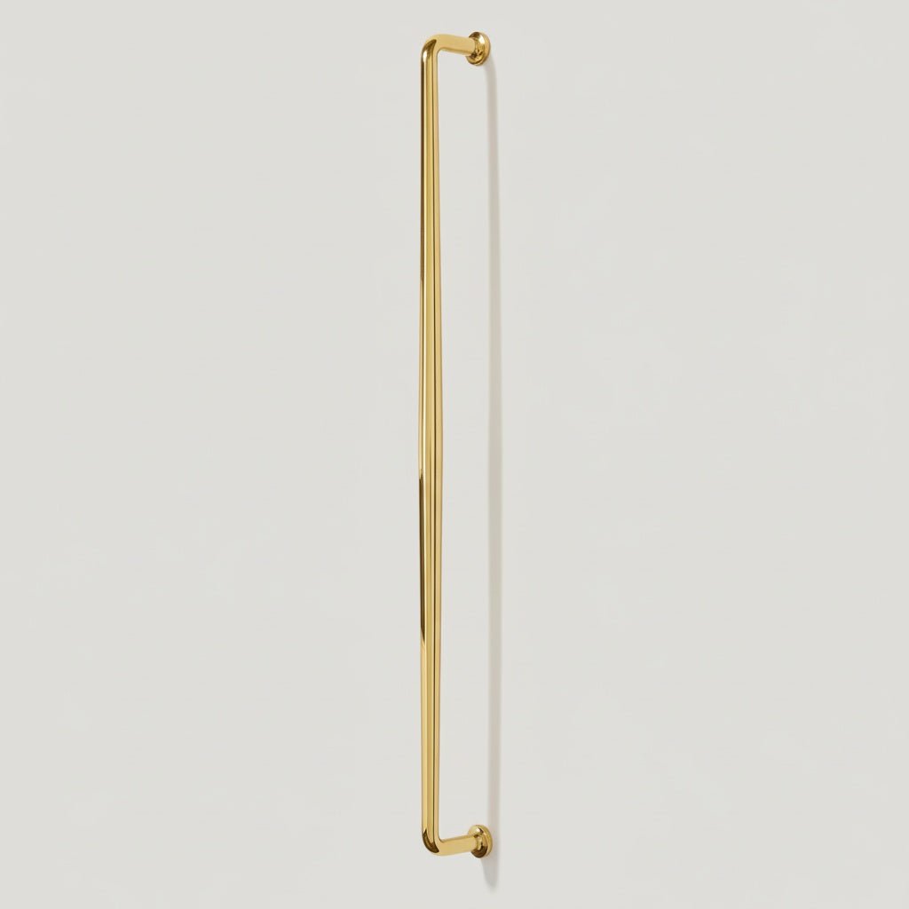 Plank Hardware Cabinetry 476mm (457mm CC) / Handle Only GRAYSON Heavyweight Handle - Unlacquered Brass