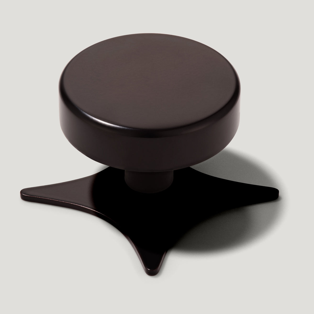 Plank Hardware Cabinetry Knob with Star Backplate GRAYSON Knob - Blackened Bronze