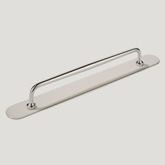 Plank Hardware Cabinetry 235mm (220mm CC) / Handle with Backplate GRAYSON Traditional D-Bar Handle - Polished Nickel