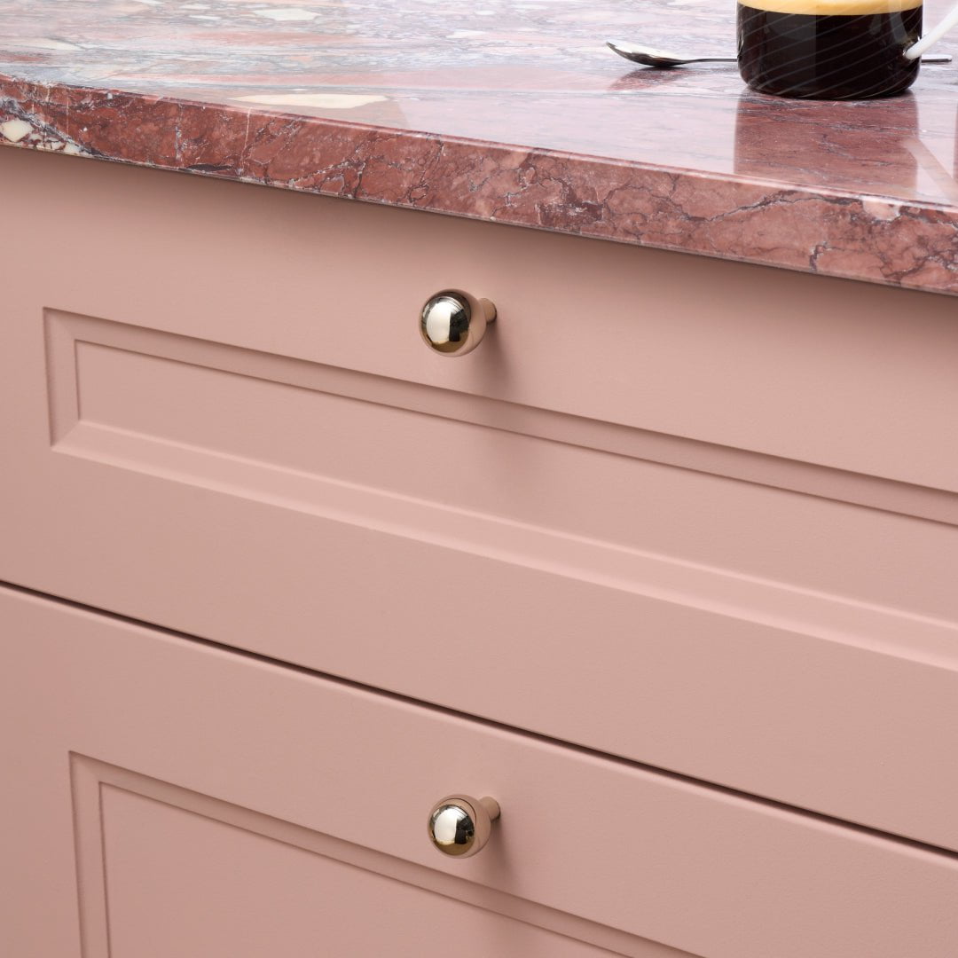 Plank Hardware Cabinetry HALLEY 25mm Knob - Polished Nickel