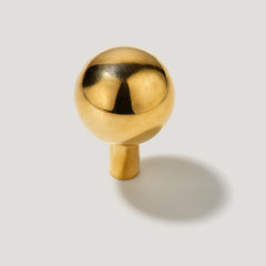 Plank Hardware Cabinetry HALLEY 25mm Knob - Unlacquered Brass