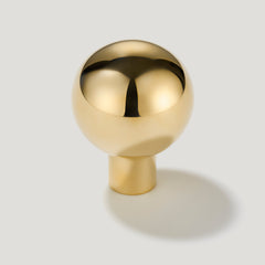 Plank Hardware Cabinetry HALLEY Knob - Unlacquered Brass