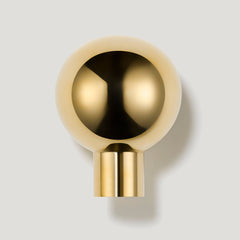 Plank Hardware Cabinetry HALLEY Knob - Unlacquered Brass