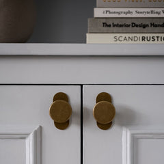 Plank Hardware Cabinetry HUDSON Shaker Knob - Aged Brass