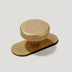 Plank Hardware Cabinetry HUDSON Shaker Knob - Aged Brass