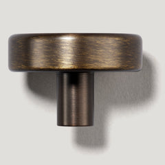 Plank Hardware Cabinetry HUDSON Shaker Knob - Antique Brass