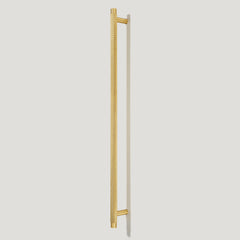 Plank Hardware Cabinetry 512mm (457mm CC) / Handle Only KEPLER Heavyweight Appliance Pull Handle - Brass