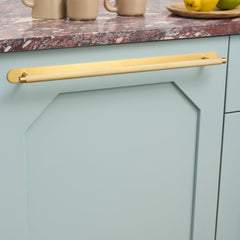 Plank Hardware Cabinetry KEPLER Heavyweight Closet Bar Handle - Brass