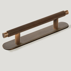 KEPLER Knurled T-Bar Handle - Antique Brass