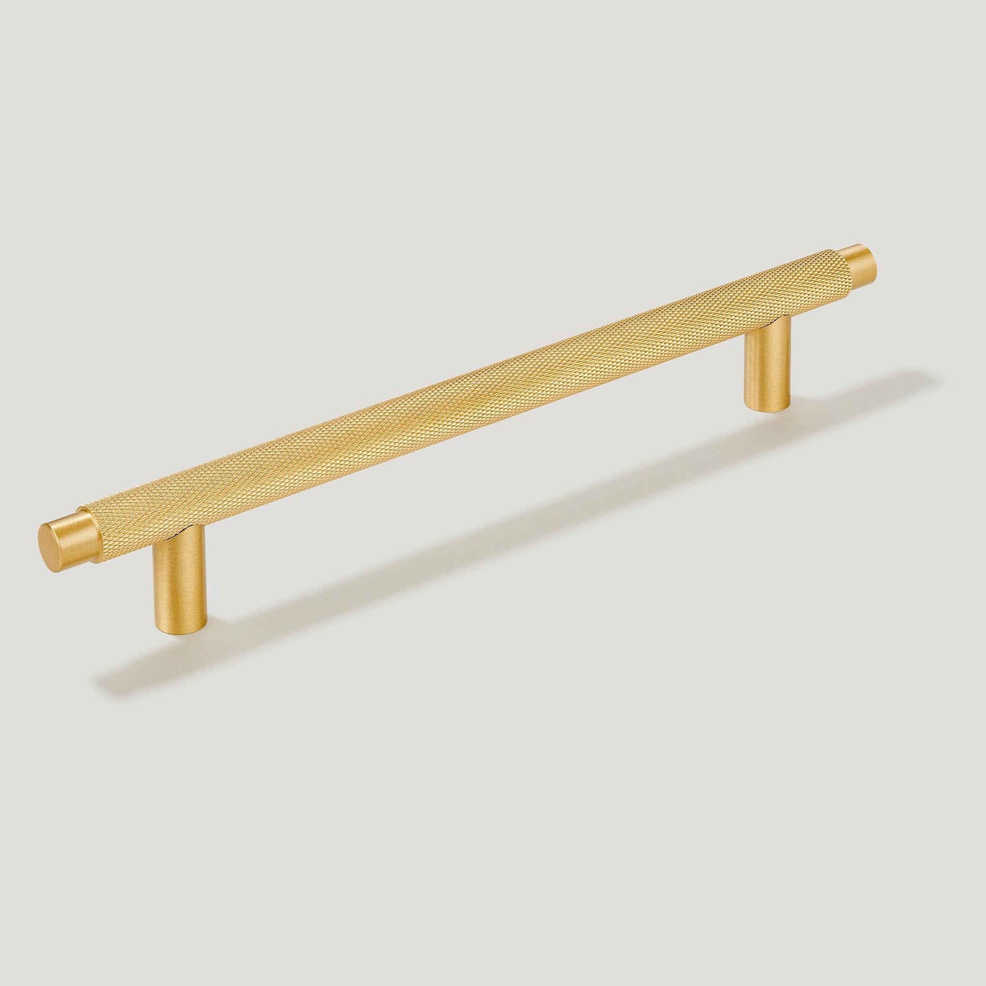 Plank Hardware Cabinetry KEPLER Knurled T-Bar Handle - Satin Brass