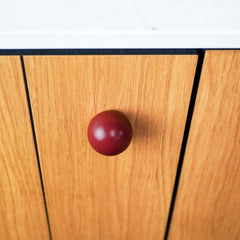 Plank Hardware Cabinetry KOJI Round Knob - Burgundy