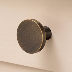 Plank Hardware Cabinetry LOVELL Knob - Antique Brass