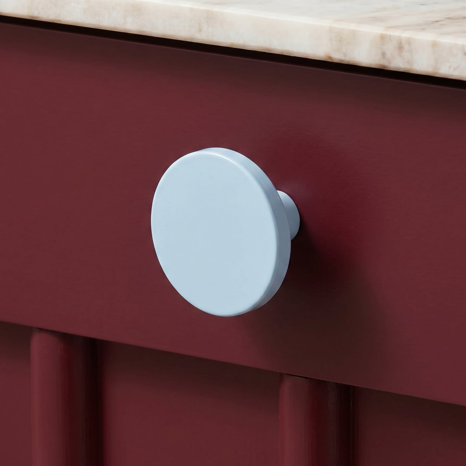 Plank Hardware Cabinetry LOVELL Knob - Pale Blue