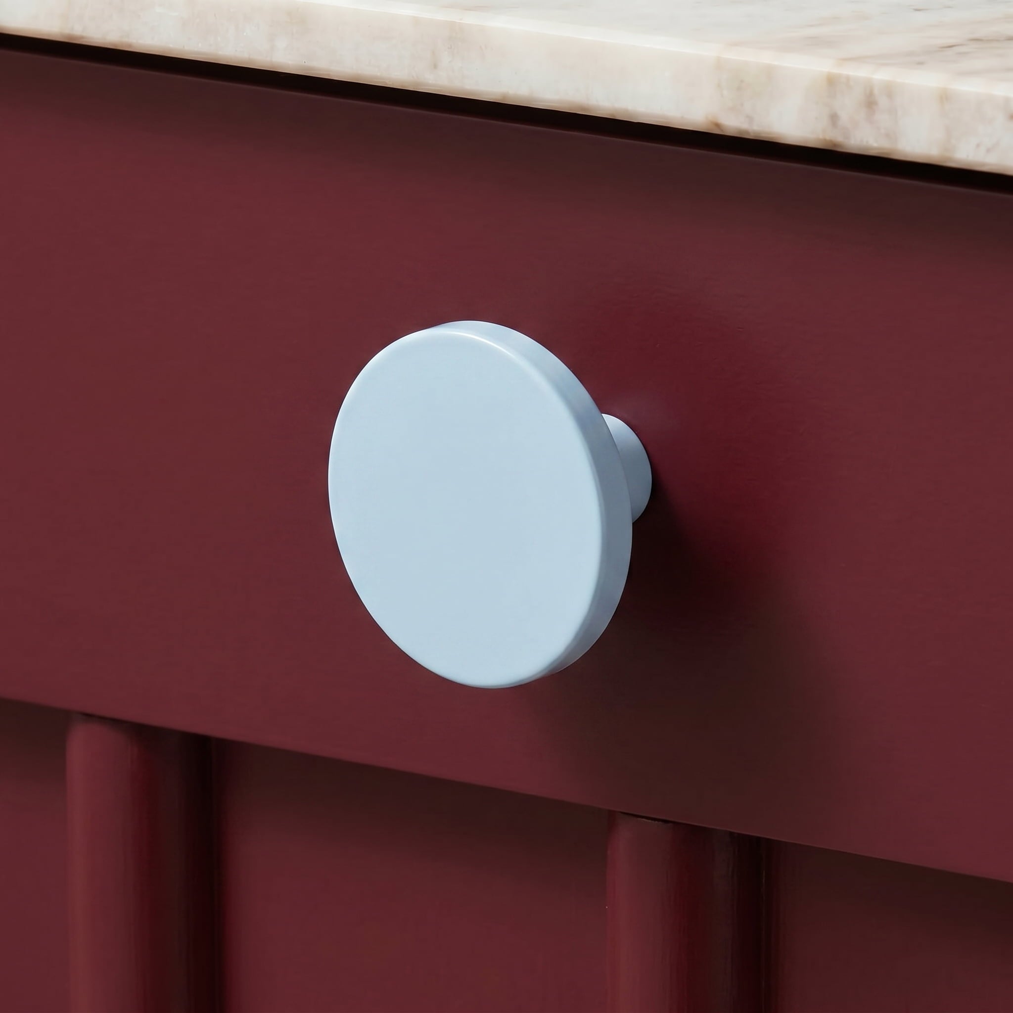 Plank Hardware Cabinetry LOVELL Knob - Pale Blue
