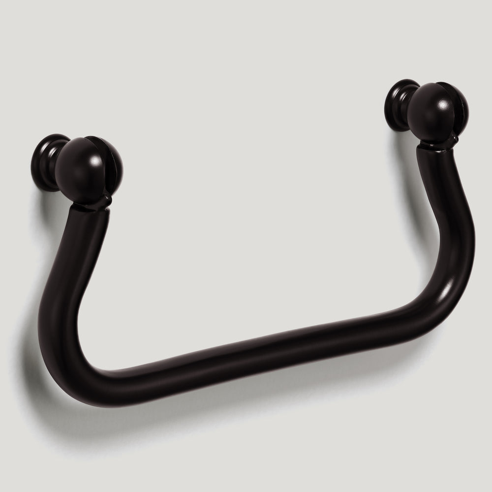 Plank Hardware Cabinetry 110mm (96mm CC) / Handle Only OLSON Swing Pull - Blackened Bronze
