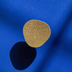 Plank Hardware Cabinetry PEBBLE Organic Knob - Aged Brass