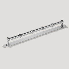Plank Hardware Cabinetry Handle with Backplate PEYTON Heavyweight Handle - Polished Nickel