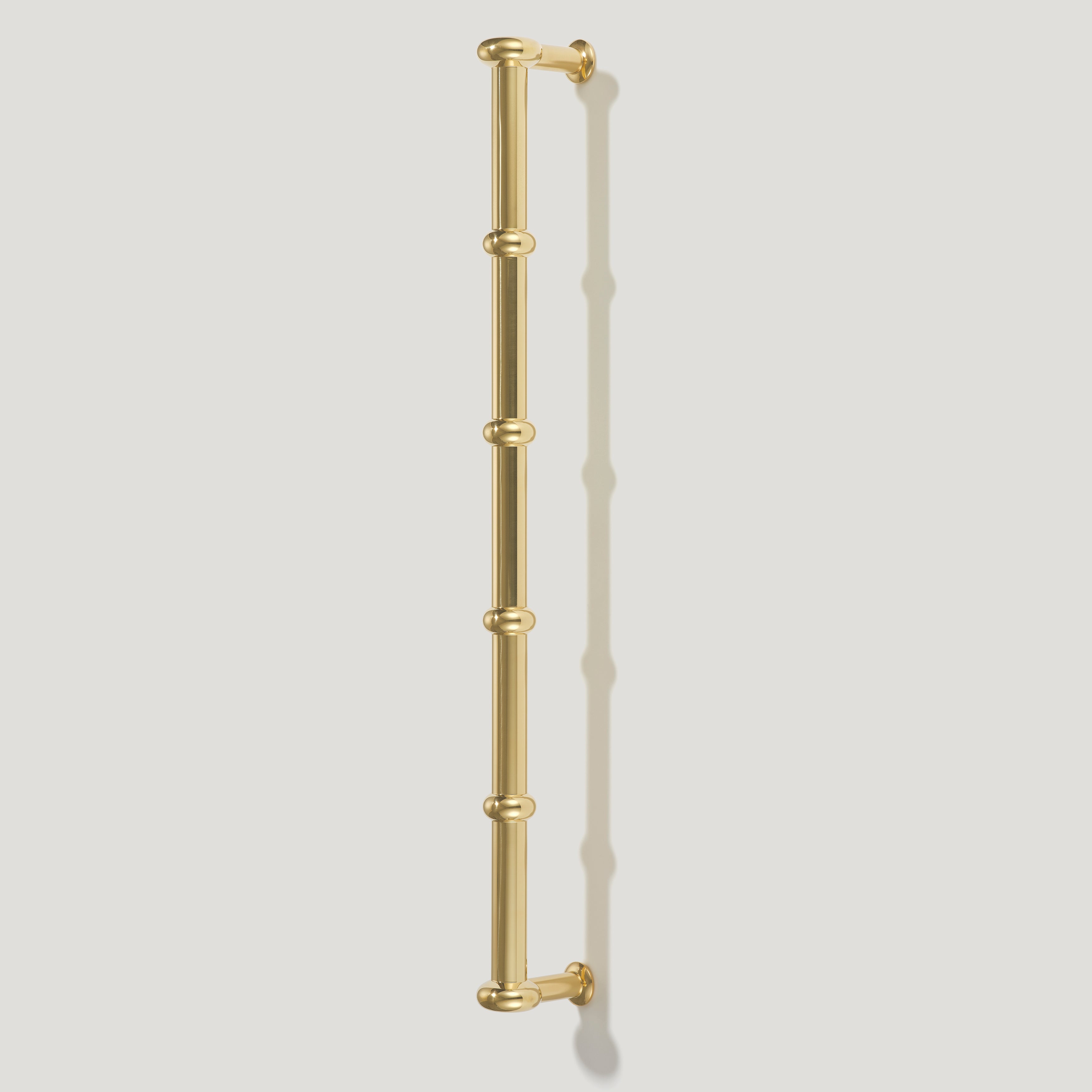 Plank Hardware Cabinetry Handle Only PEYTON Heavyweight Long Handle - Unlacquered Brass