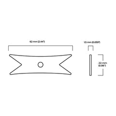 Plank Hardware Cabinetry PEYTON Shaker Knob - Polished Nickel