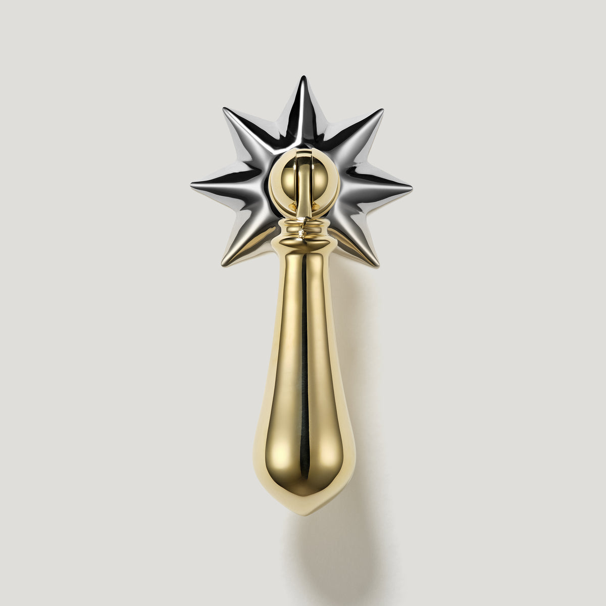 Plank Hardware Cabinetry 55mm / With Polished Nickel Backplate RUTHIE Drop Pull - Unlacquered Brass
