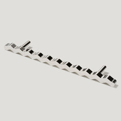 Plank Hardware Cabinetry 230mm (160mm CC) SQUIGGLE 230mm T Bar Handle - Polished Nickel