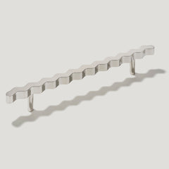 Plank Hardware Cabinetry 230mm (160mm CC) SQUIGGLE 230mm T Bar Handle - Polished Nickel