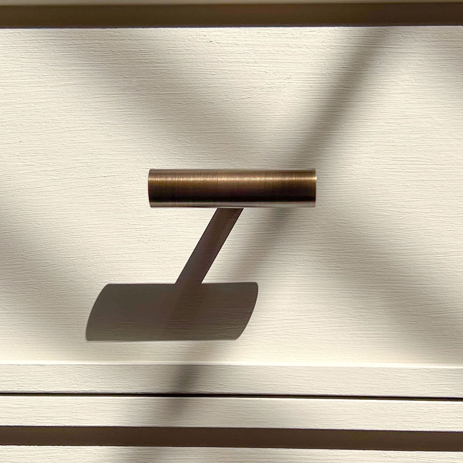 Plank Hardware Cabinetry WATT Single T Handle - Antique Brass