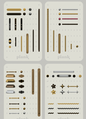 Plank Hardware Components Trade Board - 4 Board
