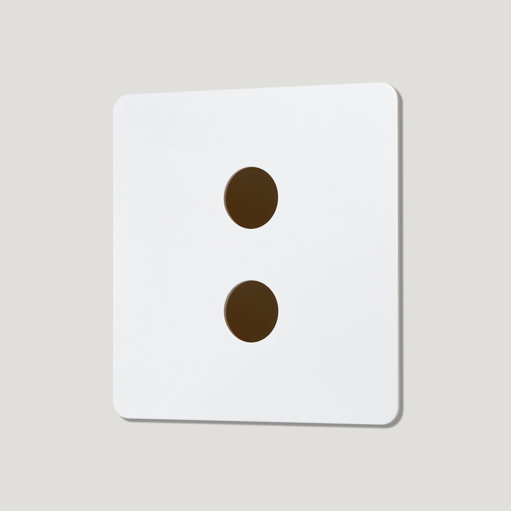 2G Dimmer Plate - Primed Paintable