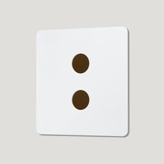 Plank Hardware Electric 2G Dimmer Plate - Primed Paintable