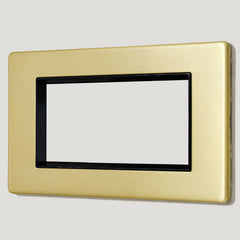 Plank Hardware Electric 2G Euro Plate - Brass