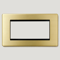 Plank Hardware Electric 2G Euro Plate - Brass