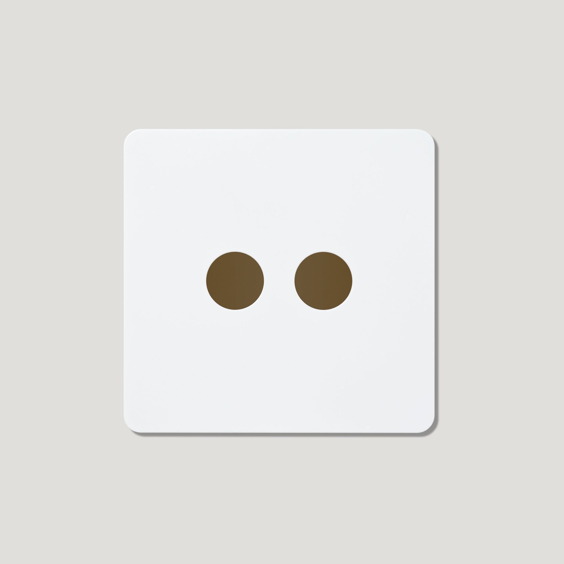 Plank Hardware Electric 2G Toggle/Mixed Plate - Primed Paintable