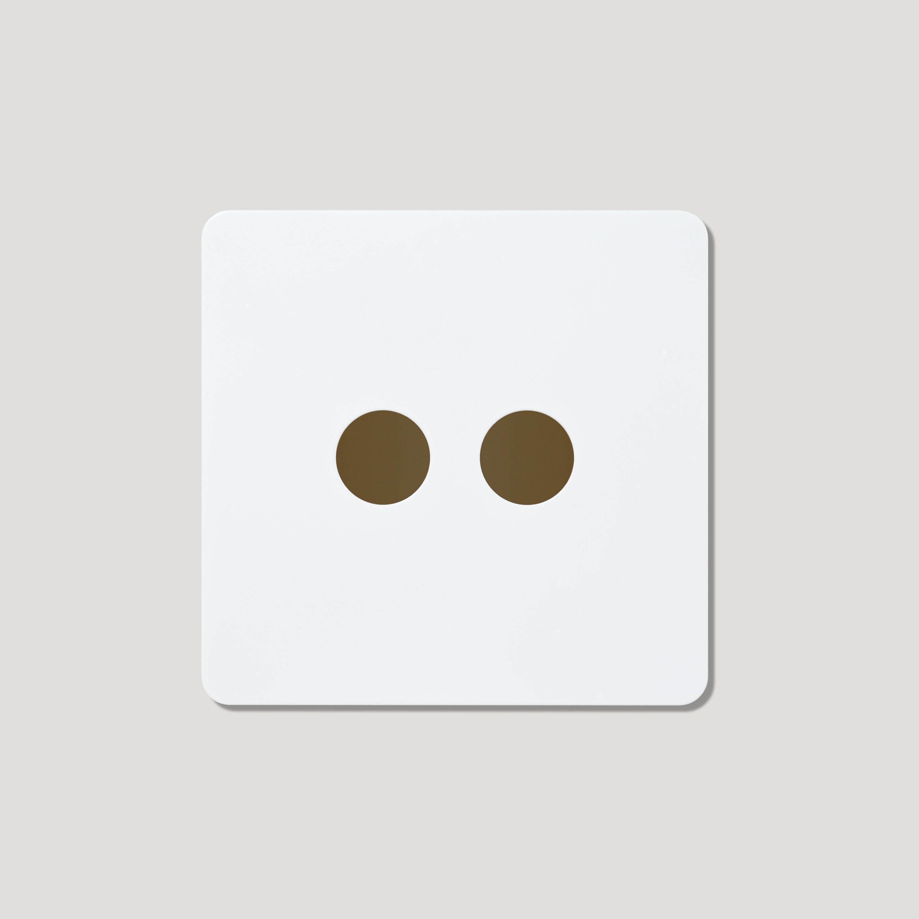 Plank Hardware Electric 2G Toggle/Mixed Plate - Primed Paintable