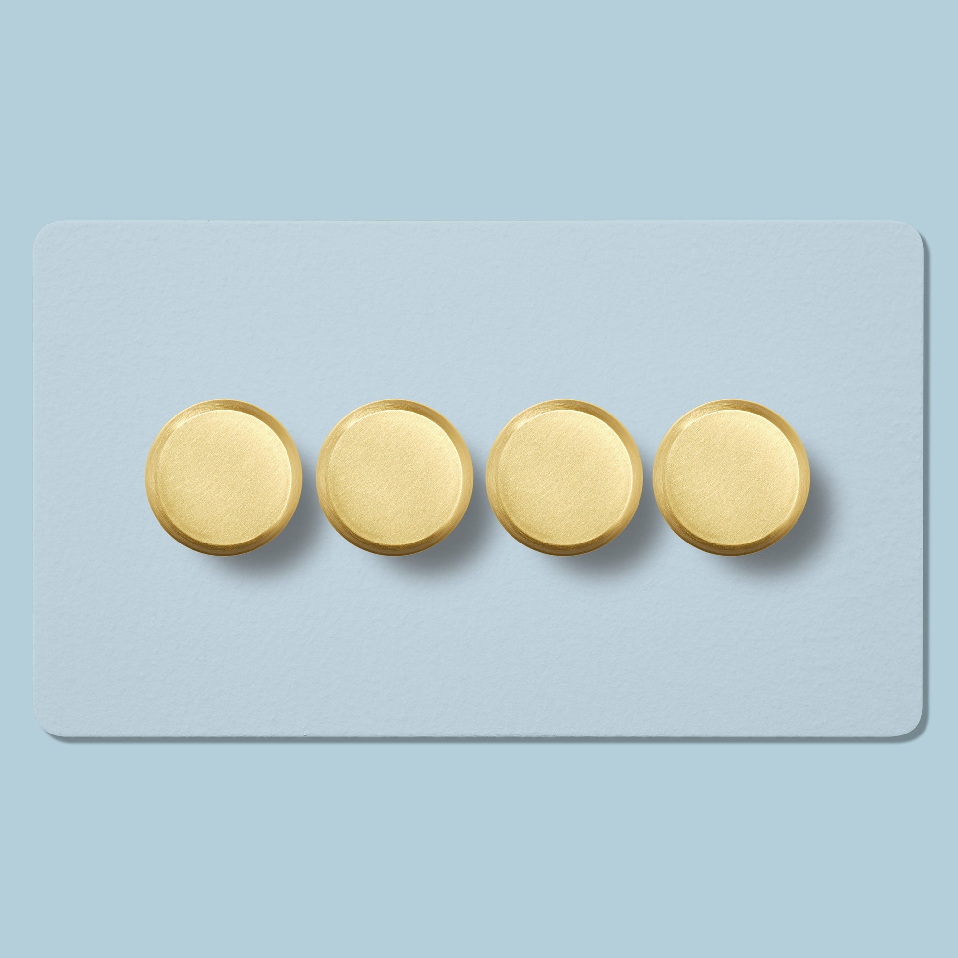 Plank Hardware Electric ALVA 4G Paintable Dimmer Switch - Brass