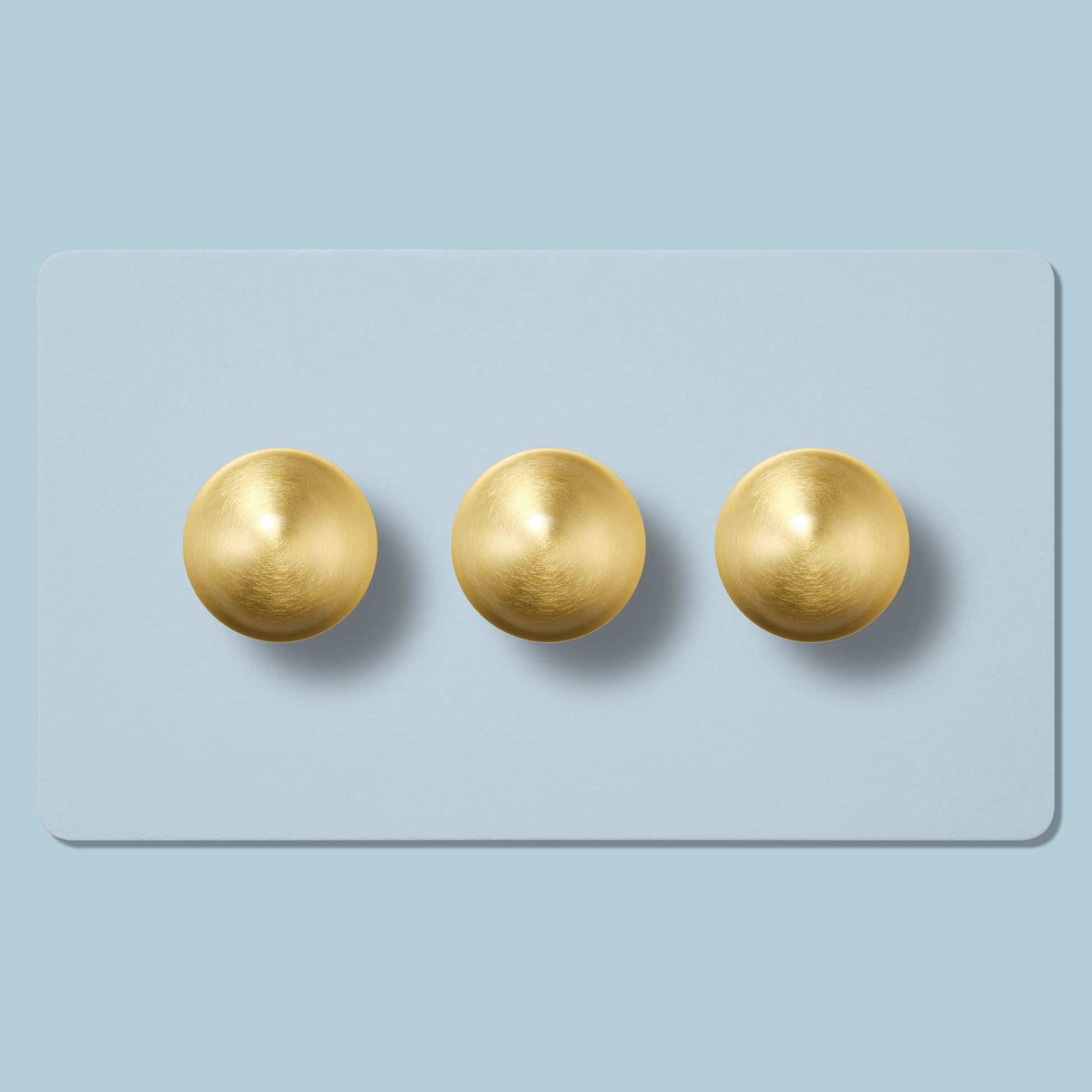 Plank Hardware Electric BOBBIN 3G Paintable Dimmer Switch - Brass